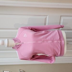 Puma Women's Sweatshirt Jacket Full Zipper Pink Size L